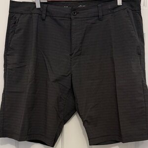 Hang Ten Charcoal Striped Flat Front Shorts